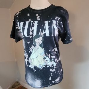 Disney Mulan tee shirt tie dye